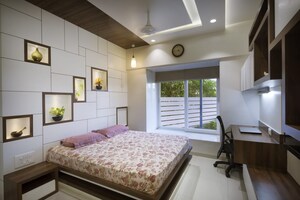 Bedroom in 4 BHK Apartment at Kolte Patil 24K Glitterati, Pimple Nilakh – for Rent