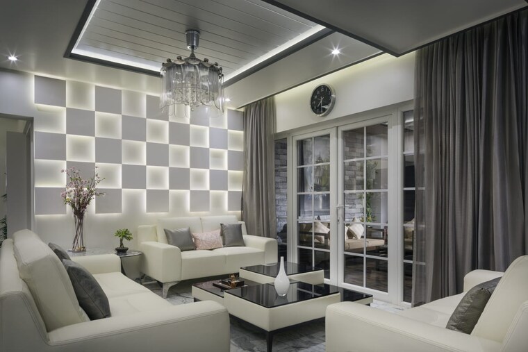 Living Room, kolte-patil-24k-glitterati 4 Bedroom 2100 Sq.Ft. Apartment In Pimple Nilakh Pune 10512103