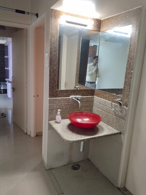 Bathroom in 3 BHK Apartment at Vikas Nagar – for Rent