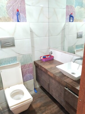 Bathroom in 3 BHK Apartment at Vikas Nagar – for Rent