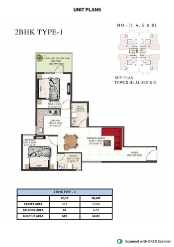 2 BHK Flat for Sale in Sector 78, Gurgaon