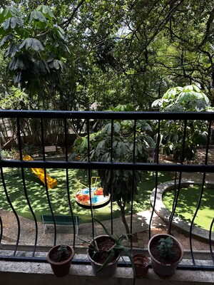 Balcony in 2 BHK Apartment at Baner – for Rent