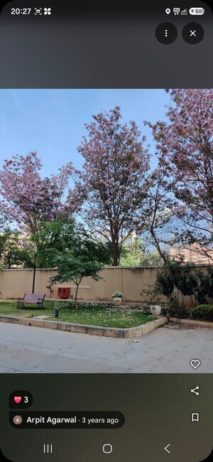 Plot Area in 4 BHK Apartment at Prestige Sunnyside, Bhoganhalli – for Rent