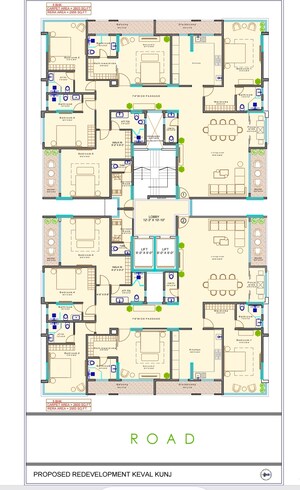 Floor Plan in 3 BHK Apartment at Avishkar Astoria, Vile Parle West – for Sale