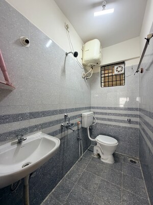 Bathroom in 2 BHK Apartment at Jai Park Square, Kodigehalli – for Rent