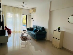 Living Room in 2 BHK Apartment at Vengurlekars Chaitra, Andheri West – for Rent