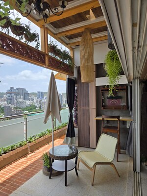 Balcony in 3 BHK Apartment at Paranjape Schemes Yuthika, Baner – for Rent