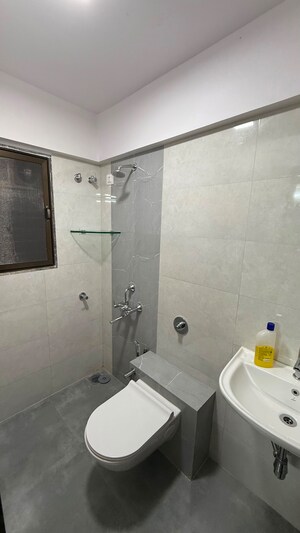 Bathroom in 1 BHK Apartment at Atul Horizon, Bhandup West – for Rent