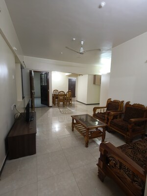 Living Room in 3 BHK Apartment at Vasudha Sai Simran, Aundh – for Rent