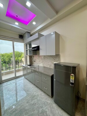 Kitchen in 1 RK Independent House at Sector 21 – for Rent