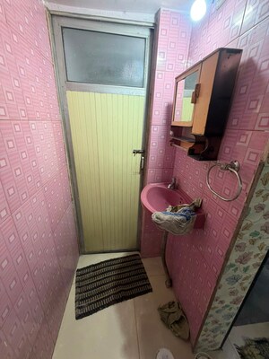 Bathroom in 1 BHK Apartment at Vardhman Vatika, Majiwada – for Rent