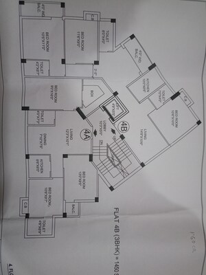 Floor Plan in 3 BHK Builder Floor at Kolkatta Gpo – for Sale