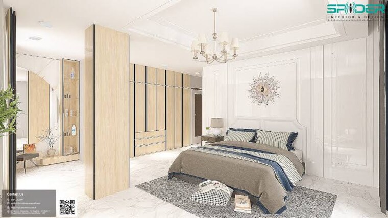 Bedroom, ozone-apartment 3 Bedroom 1540 Sq.Ft. Builder Floor In Sector 104 Noida 10556285