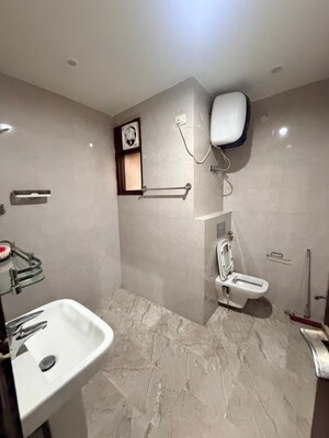 Bathroom in 2 BHK Builder Floor at Malviya Nagar – for Rent