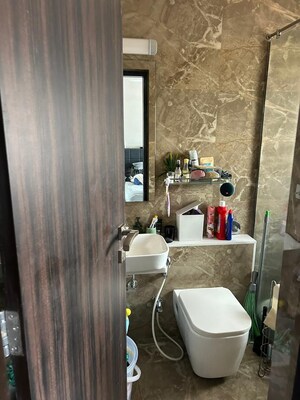 Bathroom in 2 BHK Apartment at Pratham 5TH Element, Andheri West – for Rent