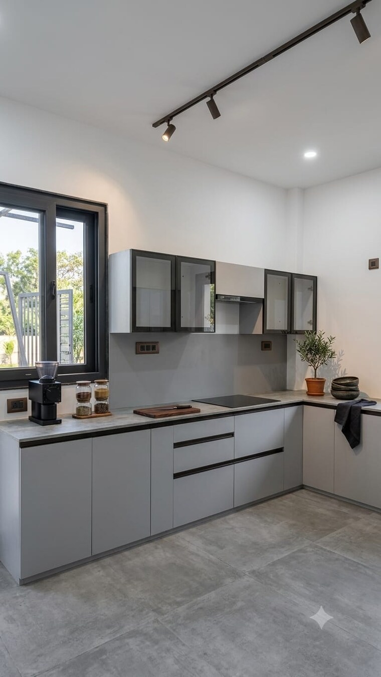 Kitchen, stellar-okas-golf-view 2 Bedroom 1500 Sq.Ft. Apartment In Sushant Golf City Lucknow 10559034