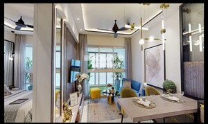 Living Room in 2 BHK Apartment at Ace Aviana, Kasarvadavali – for Sale