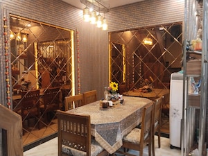 Dining area in 3.5 BHK Independent House at Veerabhadra Nagar – for Rent