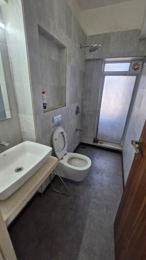 Bathroom in 2.5 BHK Apartment at Prescon Midtown Bay, Mahim West – for Rent