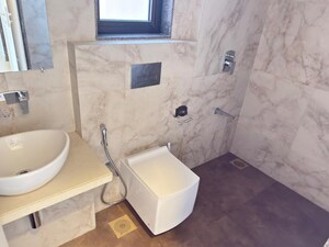 Bathroom in 2 BHK Apartment at Adani Ten BKC, Bandra East – for Rent
