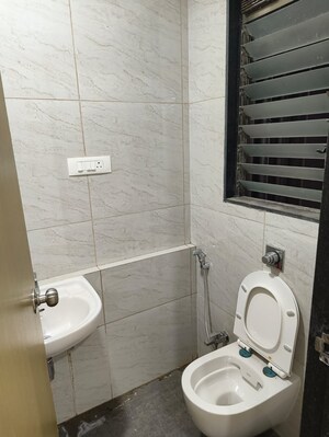 Bathroom in 1 BHK Apartment at Chandak 34 Park Estate, Goregaon West – for Rent
