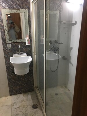Bathroom in 3 BHK Builder Floor at East Of Kailash – for Rent