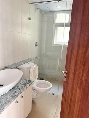 Bathroom in 2.5 BHK Apartment at Bhartiya City Nikoo Homes 4, Thanisandra Main Road – for Rent