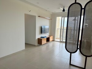 Living Room in 2.5 BHK Apartment at Bhartiya City Nikoo Homes 4, Thanisandra Main Road – for Rent