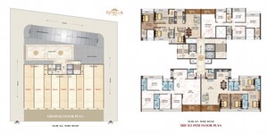 Floor Plan in 4 BHK Apartment at Kharghar Sector 11 – for Sale