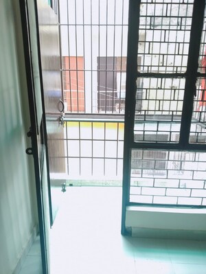 Balcony in 1 BHK Apartment at UPAVP Brahmputra Enclave, Siddharth Vihar – for Rent
