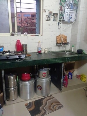 Kitchen in 1 BHK Apartment at Sai Chetna Residency, Kharadi – for Rent