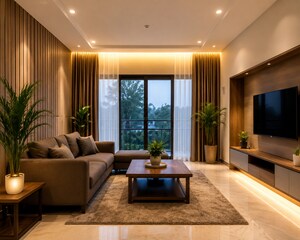 Living Room in 1 BHK Independent House at Rajanagaram – for Sale