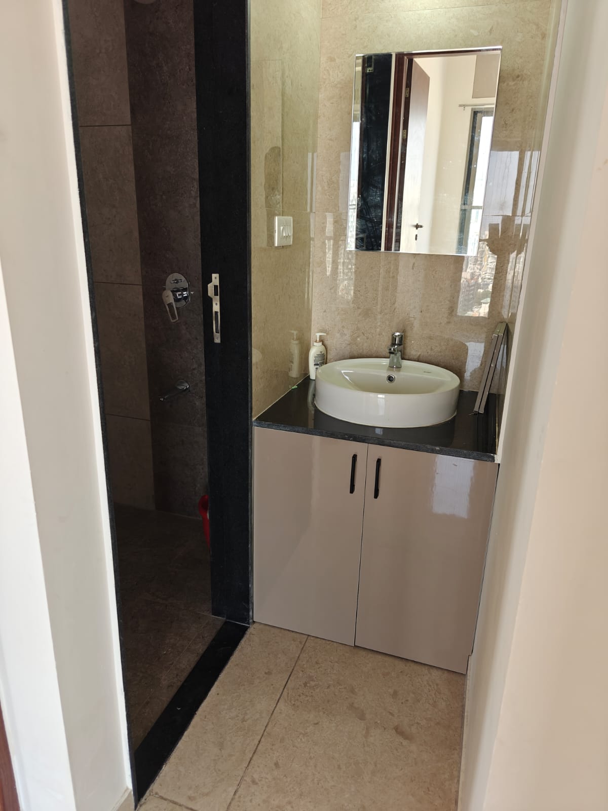 Bathroom in 2 BHK Apartment at Vilas Javdekar Yashwin Enchante, Kharadi – for Rent