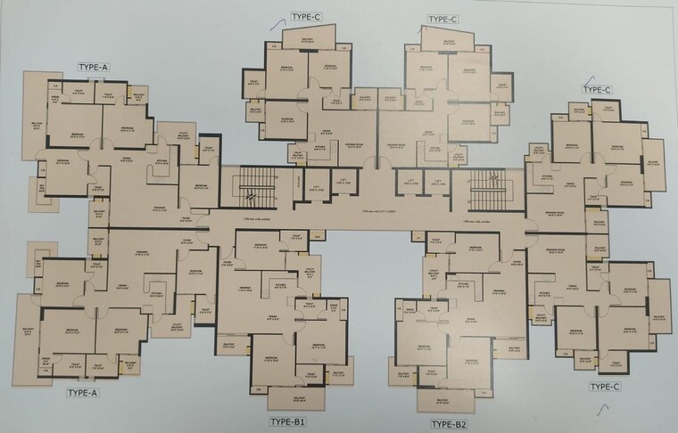 Floor Plan, victoryone-amara 3 Bedroom 1425 Sq.Ft. Apartment In Sector 16 Greater Noida Greater Noida 10562630