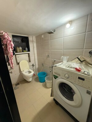 Washroom in 1 BHK Apartment at Brahmand CHS, Brahmand – for Rent