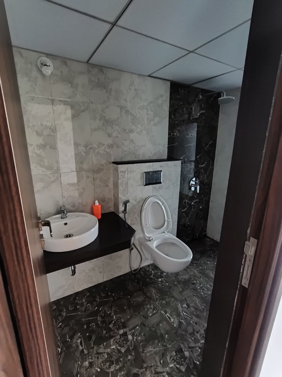 Bathroom in 2 BHK Apartment at Duville Riverdale Grove, Kharadi – for Rent