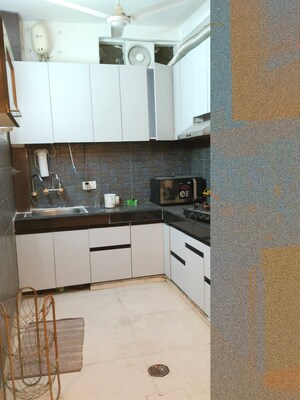 Kitchen in 2 BHK Builder Floor at Saket – for Rent