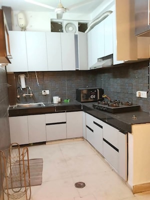 Kitchen in 2 BHK Builder Floor at Saket – for Rent