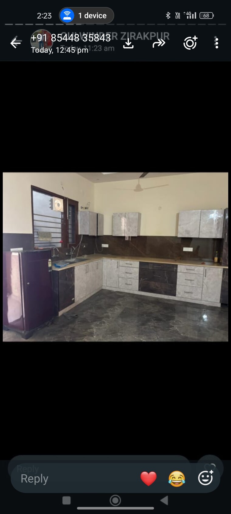 Kitchen, motia-citi-royal-business-park 2 Bedroom 13000 Sq.Ft. Apartment In Ambala Highway Zirakpur 10562681