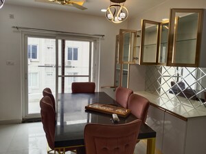 Dining area in 3 BHK Apartment at Kakaguda – for Rent
