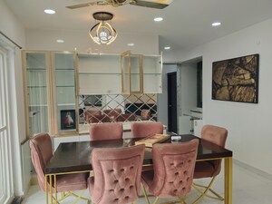 Dining area in 3 BHK Apartment at Kakaguda – for Rent