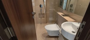 Bathroom in 1 BHK Apartment at Hiranandani Regent Hill, Powai – for Rent