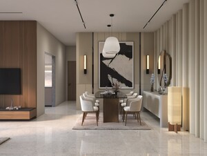 Living Room in 1 BHK Apartment at Hum Emerald Heights, Borivali West – for Sale