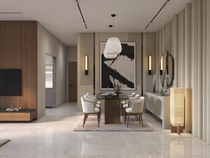 Living Room in 1 BHK Apartment at Hum Emerald Heights, Borivali West – for Sale