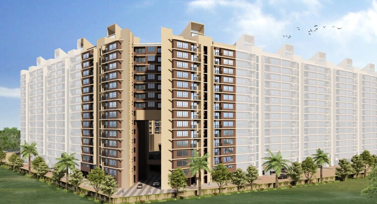 Exterior View, kumar-palmspring-towers 2 Bedroom 833 Sq.Ft. Apartment In Undri Pune 10562843