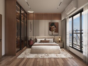 Bedroom in 2.5 BHK Apartment at Hum Emerald Heights, Borivali West – for Sale