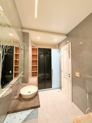 Bathroom in 4 BHK Builder Floor at Nehru Enclave – for Sale