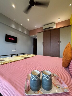 Bedroom in 3 BHK Apartment at Kabra Metro One, Andheri West – for Rent