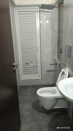 Bathroom in 1 BHK Apartment at Ruparel Elara, Kandivali West – for Rent