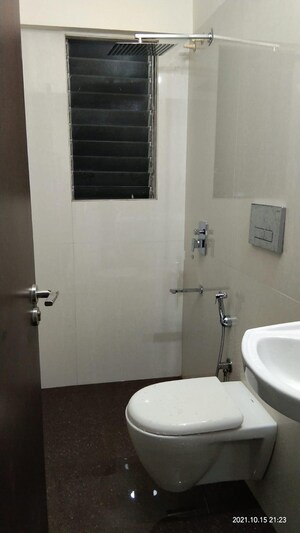 Bathroom in 1 BHK Apartment at Ruparel Elara, Kandivali West – for Rent